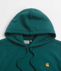 Carhartt American Script Hoodie - Malachite thumbnail