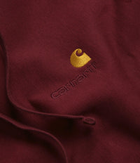 Carhartt American Script Hoodie - Malbec thumbnail