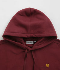 Carhartt American Script Hoodie - Malbec thumbnail