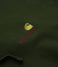 Carhartt American Script Hoodie - Tarragon thumbnail