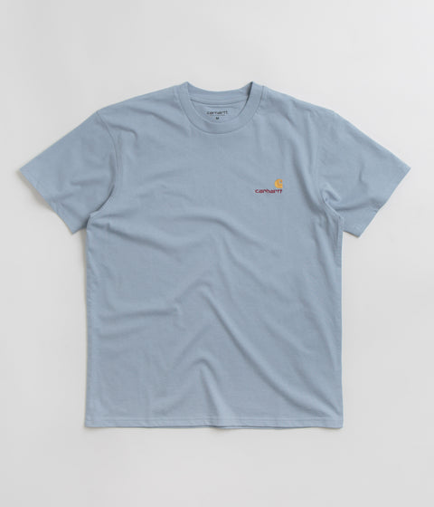 Carhartt American Script T-Shirt - Frosted Blue