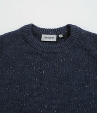 Carhartt Anglistic Crewneck Sweatshirt - Speckled Air Force Blue thumbnail