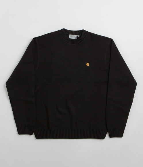 Carhartt Chane Crewneck Sweatshirt - Black / Gold