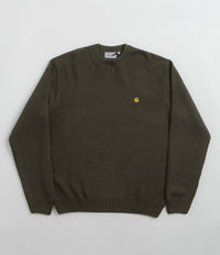 Carhartt Chane Crewneck Sweatshirt - Cypress / Gold thumbnail