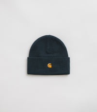 Carhartt Chase Beanie - Duck Blue / Gold thumbnail