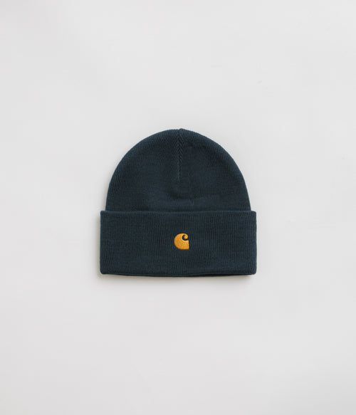 Carhartt Chase Beanie - Duck Blue / Gold