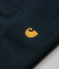 Carhartt Chase Beanie - Duck Blue / Gold thumbnail