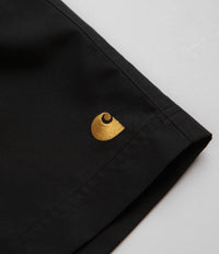 Carhartt Chase Swim Trunks - Black / Gold thumbnail