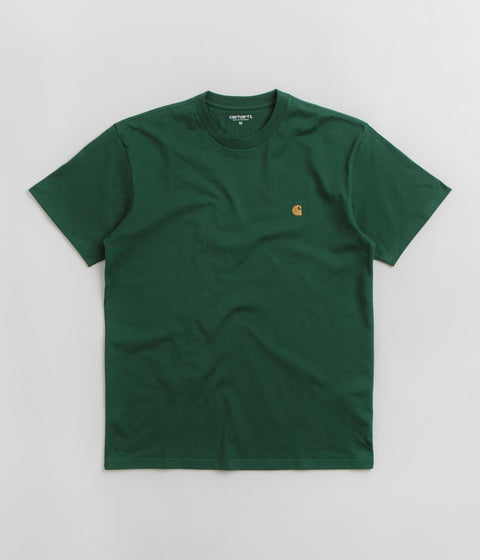 Carhartt Chase T-Shirt - Chervil / Gold
