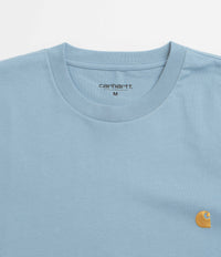 Carhartt Chase T-Shirt - Frosted Blue / Gold thumbnail