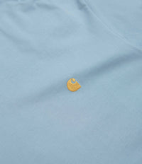 Carhartt Chase T-Shirt - Frosted Blue / Gold thumbnail