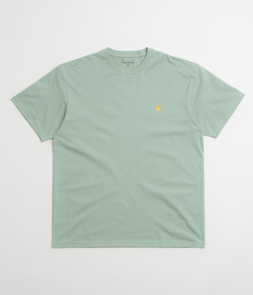 Carhartt Chase T-Shirt - Frosted Green / Gold