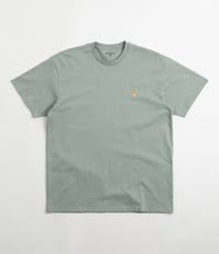 Carhartt Chase T-Shirt - Glassy Teal / Gold thumbnail