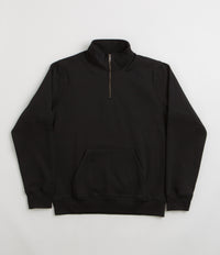 Carhartt Chase Zip Neck Sweatshirt - Black / Gold thumbnail