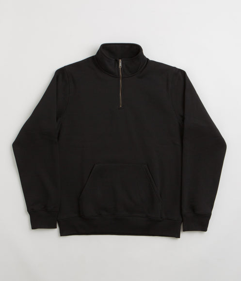 Carhartt Chase Zip Neck Sweatshirt - Black / Gold