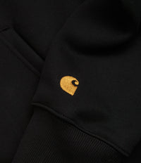 Carhartt Chase Zip Neck Sweatshirt - Black / Gold thumbnail