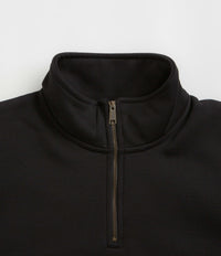 Carhartt Chase Zip Neck Sweatshirt - Black / Gold thumbnail