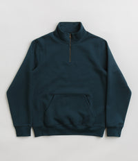 Carhartt Chase Zip Neck Sweatshirt - Duck Blue / Gold thumbnail