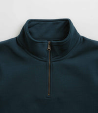 Carhartt Chase Zip Neck Sweatshirt - Duck Blue / Gold thumbnail