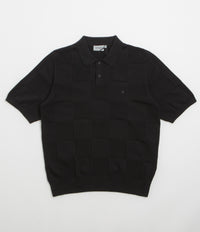 Carhartt Checker Polo Shirt - Black thumbnail