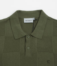 Carhartt Checker Polo Shirt - Dollar Green thumbnail