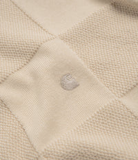 Carhartt Checker Polo Shirt - Fleur De Sel thumbnail