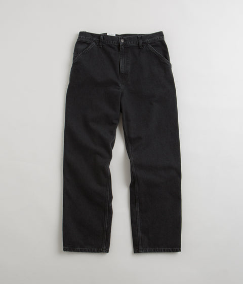 Carhartt Denim Single Knee Pants - Black Stone Washed
