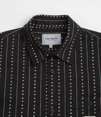 Carhartt Drewe Short Sleeve Shirt - Heart C Pinstripe / Black / Natural thumbnail