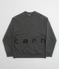 Carhartt Felt Script Crewneck Sweatshirt - Black / Black thumbnail