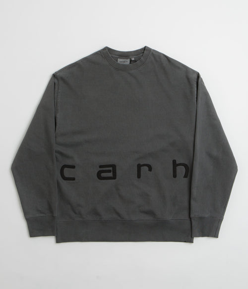 Carhartt Felt Script Crewneck Sweatshirt - Black / Black