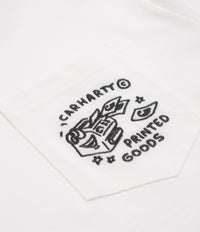 Carhartt Fragments Pocket T-Shirt - White / Black thumbnail