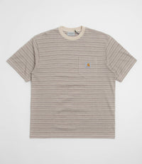 Carhartt Gellar Pocket T-Shirt - Gellar Stripe / Wax thumbnail