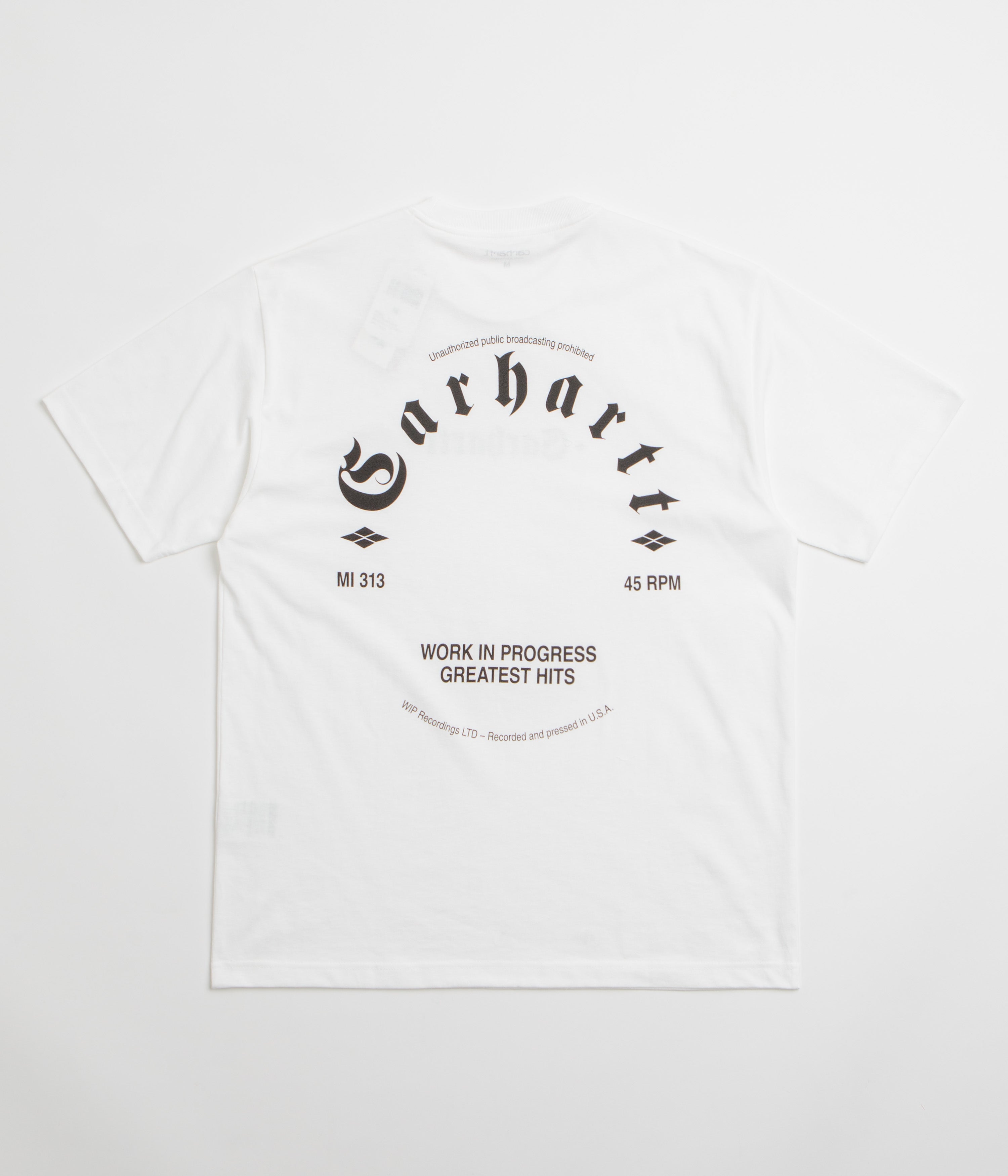 [CARHARTTWIP] S/S GREATEST HITS T-SHIRT ★大人気★ Carhartt Greatest Hits T-Shirt - White / Black | Always in