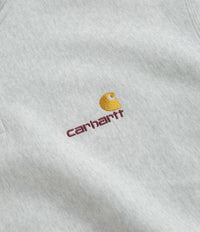 Carhartt Half Zip American Script Sweatshirt - Ash Heather thumbnail