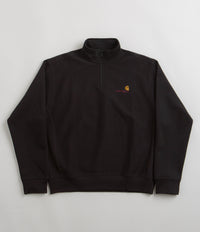 Carhartt Half Zip American Script Sweatshirt - Black thumbnail