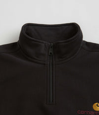 Carhartt Half Zip American Script Sweatshirt - Black thumbnail