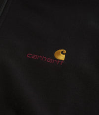 Carhartt Half Zip American Script Sweatshirt - Black thumbnail