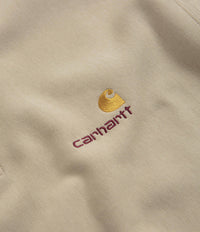 Carhartt Half Zip American Script Sweatshirt - Fleur De Sel thumbnail