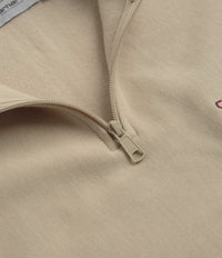 Carhartt Half Zip American Script Sweatshirt - Fleur De Sel thumbnail