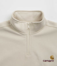 Carhartt Half Zip American Script Sweatshirt - Moonbeam thumbnail