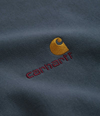 Carhartt Half Zip American Script Sweatshirt - Ore thumbnail