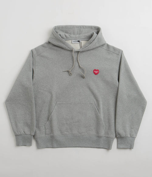 Carhartt Heart Patch Hoodie - Grey Heather