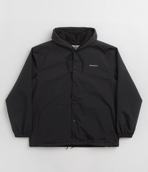 Carhartt Hooded Coach Jacket - Black / White