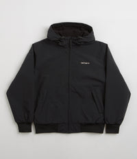 Carhartt Hooded Sail Jacket - Black / White thumbnail