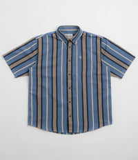 Carhartt Jarrell Short Sleeve Shirt - Jarrell Stripe / Blue Iris / Wax thumbnail