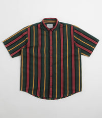 Carhartt Jarrell Short Sleeve Shirt - Jarrell Stripe / Conifer / Black thumbnail