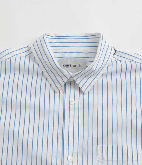 Carhartt Linus Stripe Poplin Shirt - Bleach / White | Always in Colour