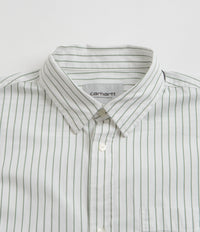 Carhartt Linus Stripe Poplin Shirt - Park / White thumbnail