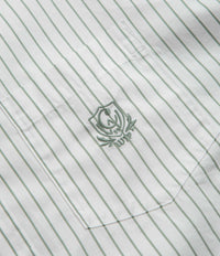 Carhartt Linus Stripe Poplin Shirt - Park / White thumbnail