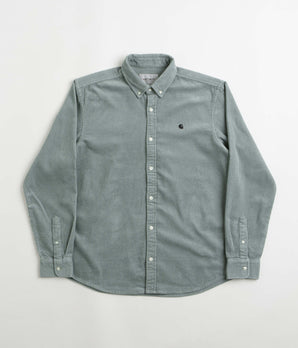 Carhartt Madison Cord Shirt - Glassy Teal / Black